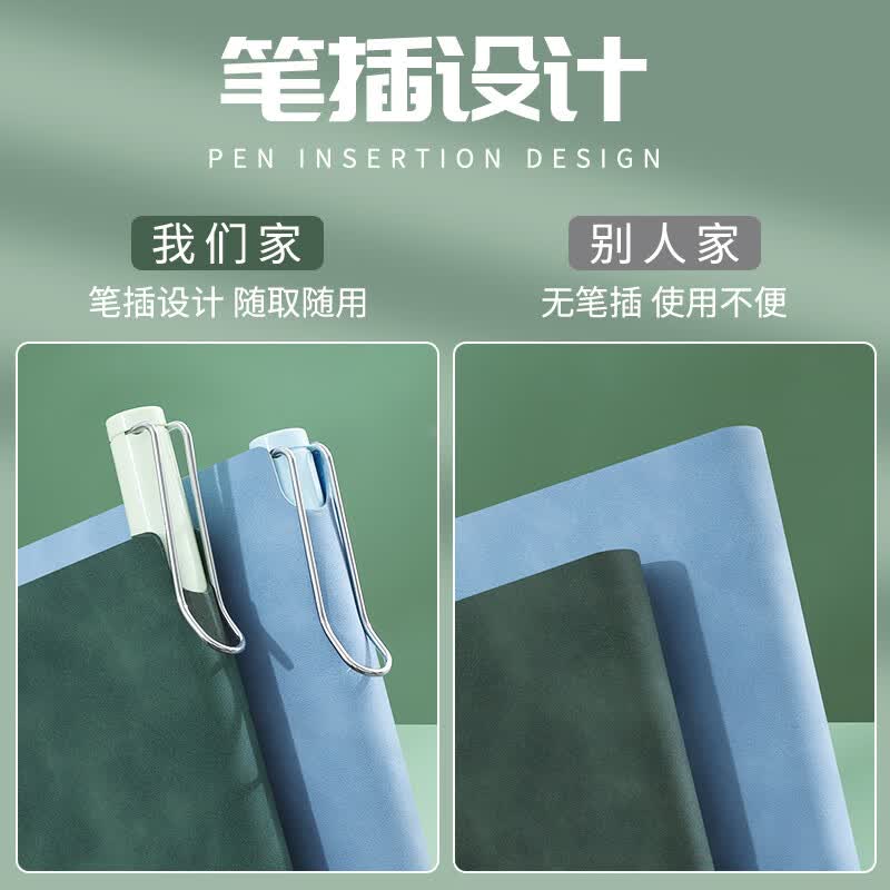 嘉然恒康奈尔笔记本本子B5软皮面本5R记忆法思维导图大学生开学必备国考复习考研备考学习考公记事本黑色详情图
