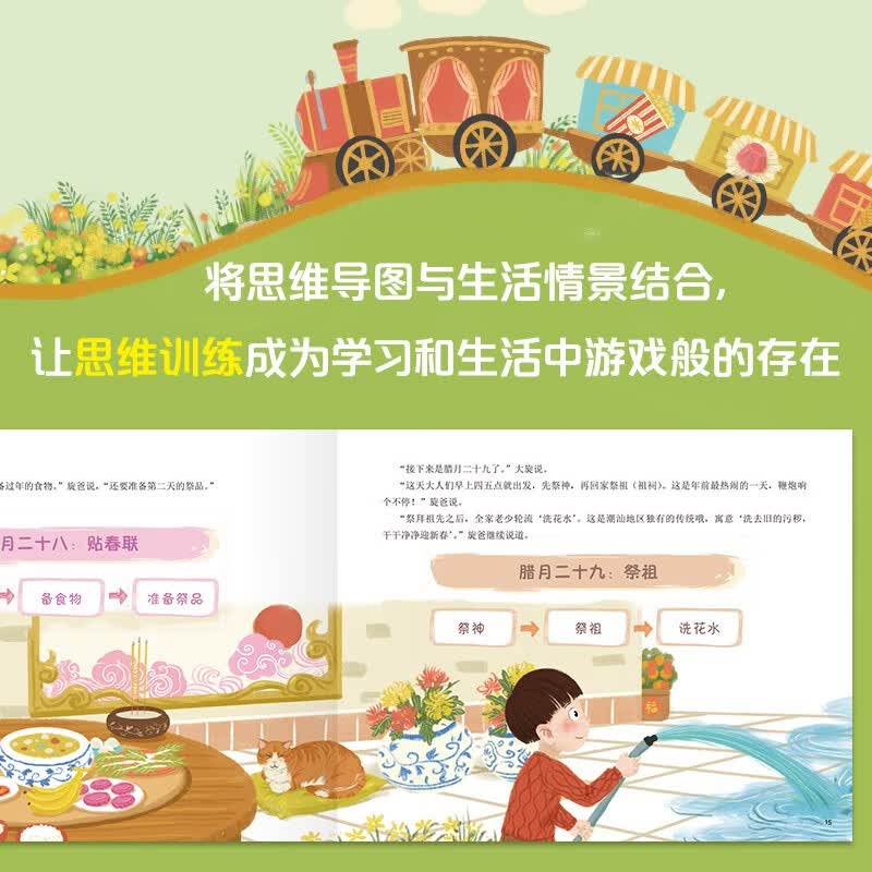 小学生思维导图启蒙书（全8册）：八大思维工具（Thinking Maps）零基础学习绘本，落实教育“双减”、推进全民阅读的优秀课外读物 7-10岁 详情图