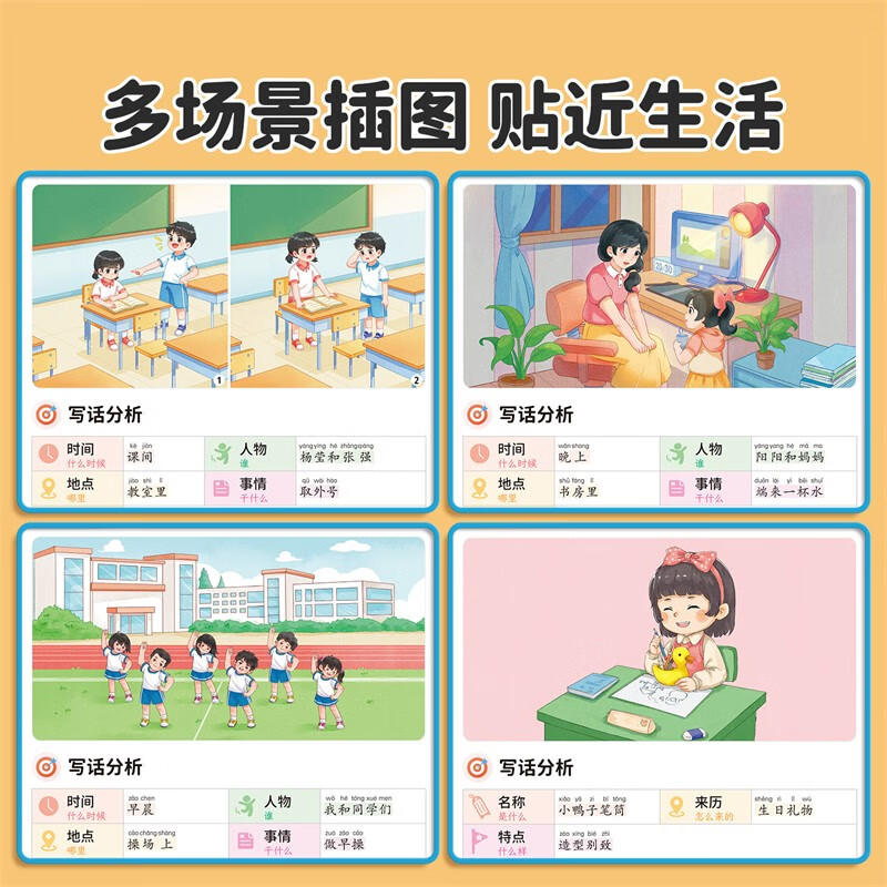 斗半匠 二年级看图写话 一学就会思维导图写作技巧训练 好词好句扩写 范文大全素材积累每日一练人教版详情图