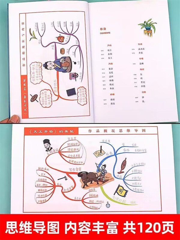 彩图注音版 思维导图天工开物的奥秘 彩图注音版 小学生课外阅读书 6-12岁课外读物 经典故事书详情图