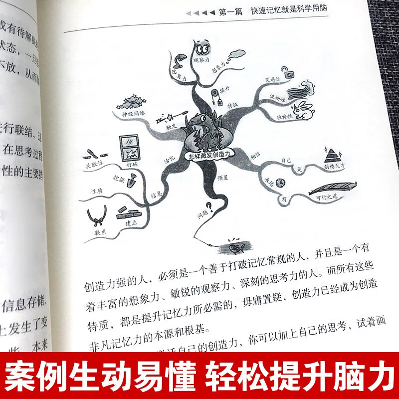 【认准正版】全5册思维导图+ 超级记忆术+最强大脑+思维风暴教逆转思维提升记忆快速提高左右脑思维书 全套5详情图
