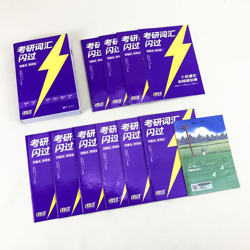 考研英语词汇闪过2026 旗舰版英语一二适用新大纲版英语词汇书单词书高中低频词基础词偶考词超纲词可搭语法长难句历年真题试卷红宝书考研真相张...