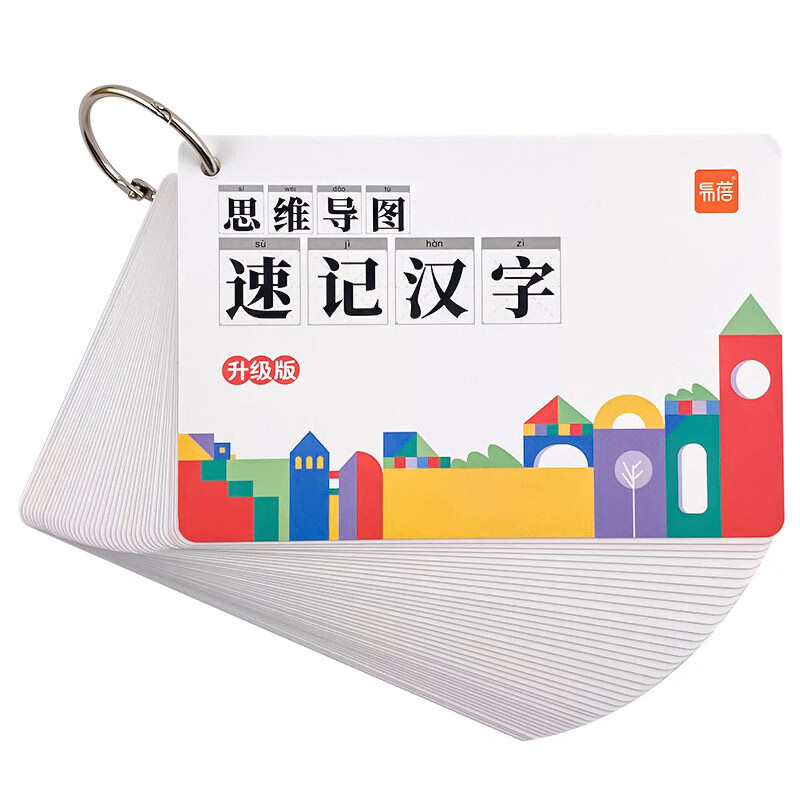 学未来小学生语文认识汉字偏旁部首结构思维导图快速记汉字识字卡片 【汉字】思维导图详解本+手卡详情图