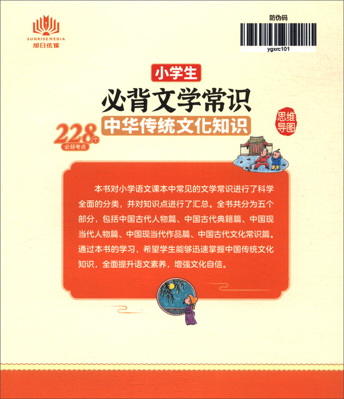 中华传统文化知识思维导图228个必背考点 小学生必背文学常识 小学语文基础知识大全1-6年级人教版小学生必备文学常识古诗词集锦详情图