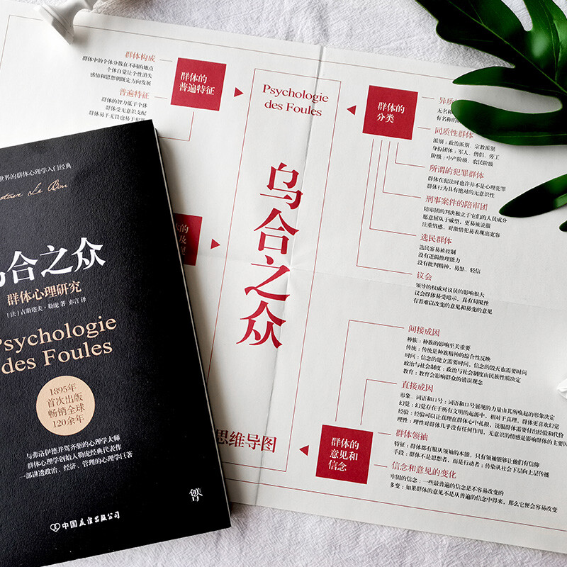 乌合之众:群体心理研究( 社会心理学领域扛鼎之作,讲透政治、经济、管理的心理学巨著,入选改变世界的20本书。附赠思维导图,平装)创美工厂详情图