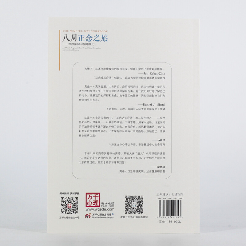 八周正念之旅——摆脱抑郁与情绪压力（万千心理）