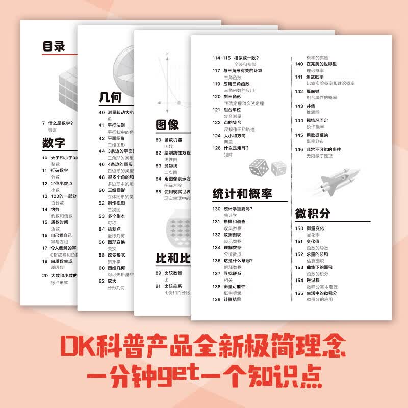 当当官方正版 DK一分钟科学 数学 儿童青少年科普百科全书 青少年科普百科 一分钟科学 英国DK公司 著 孙志跃 译 电子工业出版社 数学详情图