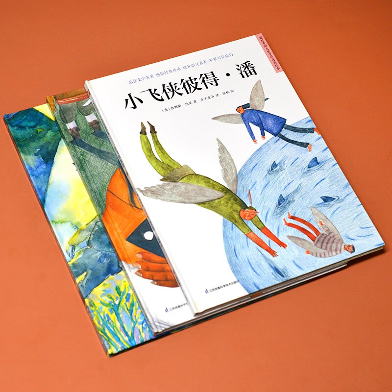 【自营正版-京东快递】【自营包邮】世界经典科幻探险绘本套装（全3册）海底两万里+金银岛+小飞侠彼得*潘详情图