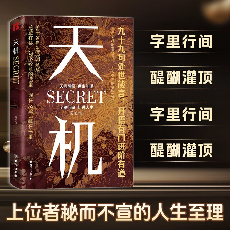 天机：九十九句处事箴言 成人社科收官之作普通人的成功秘籍详情图