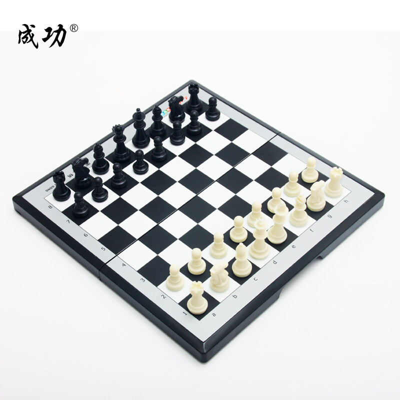 成功国际象棋儿童棋便捷式折叠磁性国际象棋两用棋盘益智棋类玩具4015详情图