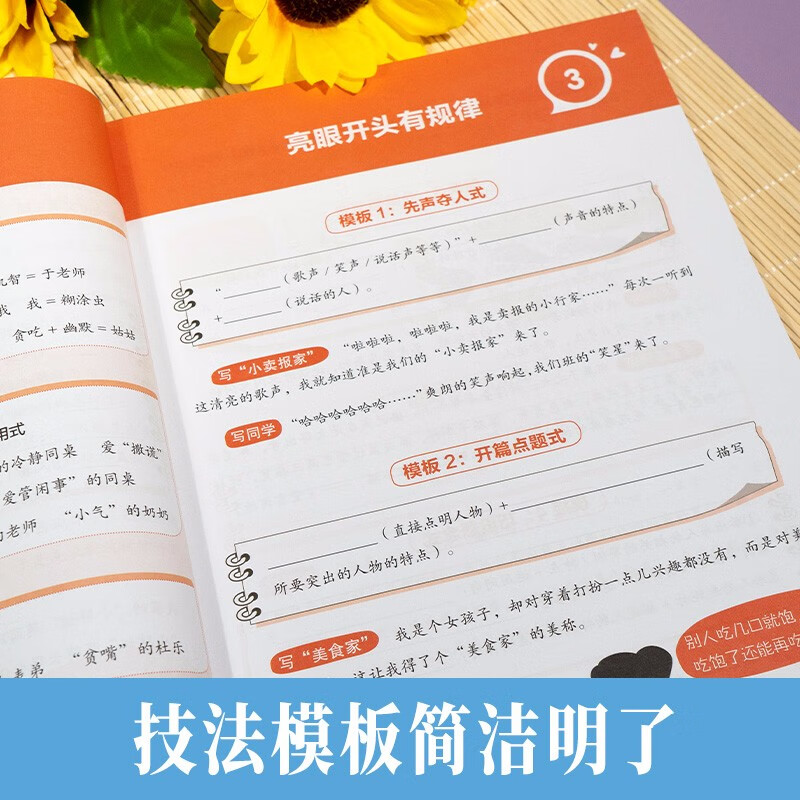 作文有规律(技法+素材篇)全2册 小学生优秀满分作文大全思维导图写作模板技巧一二三四五六年级金句范文详情图