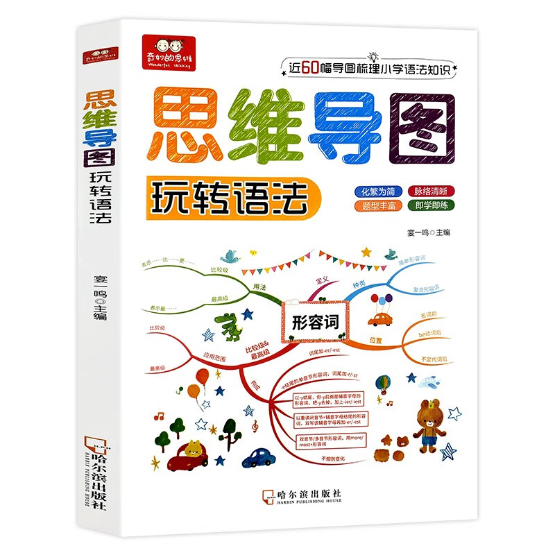 小学英语思维导图玩转语法速记速背小学英语基础知识语法大全名词 冠词 代词句型时态