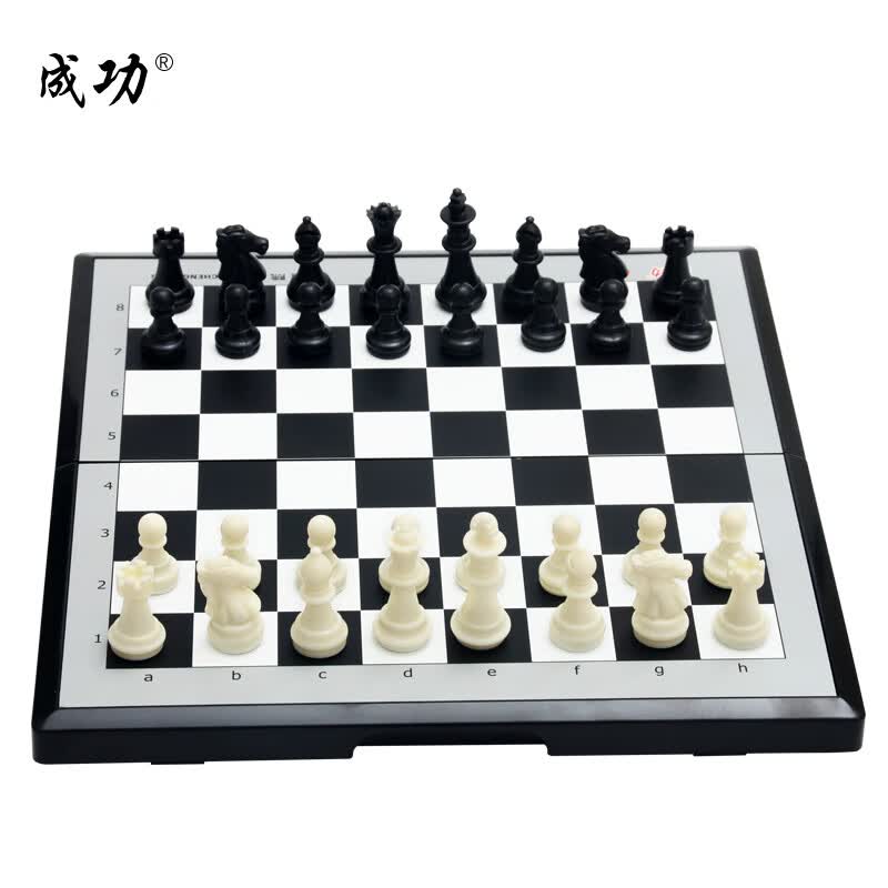 成功国际象棋儿童棋便捷式折叠磁性国际象棋两用棋盘益智棋类玩具4015详情图