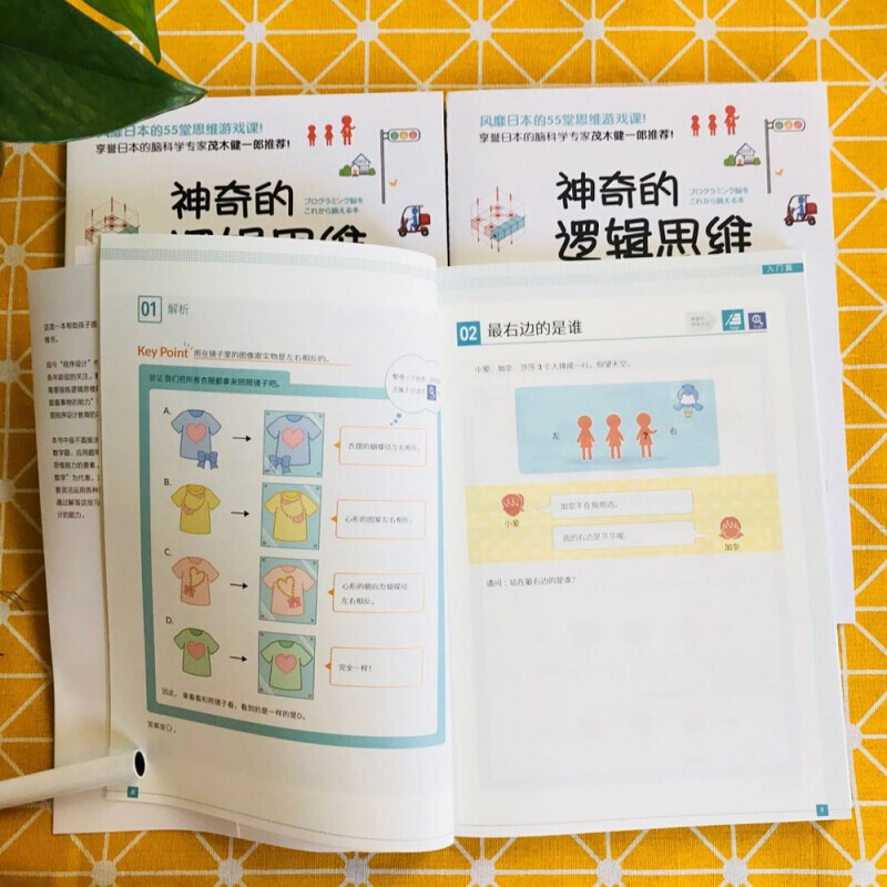 【包邮】儿童数学逻辑思维训练书 DK有趣的数学科学 DK儿童数学思维手册 DK了不起的数学思维+神奇的逻辑思维游戏书详情图
