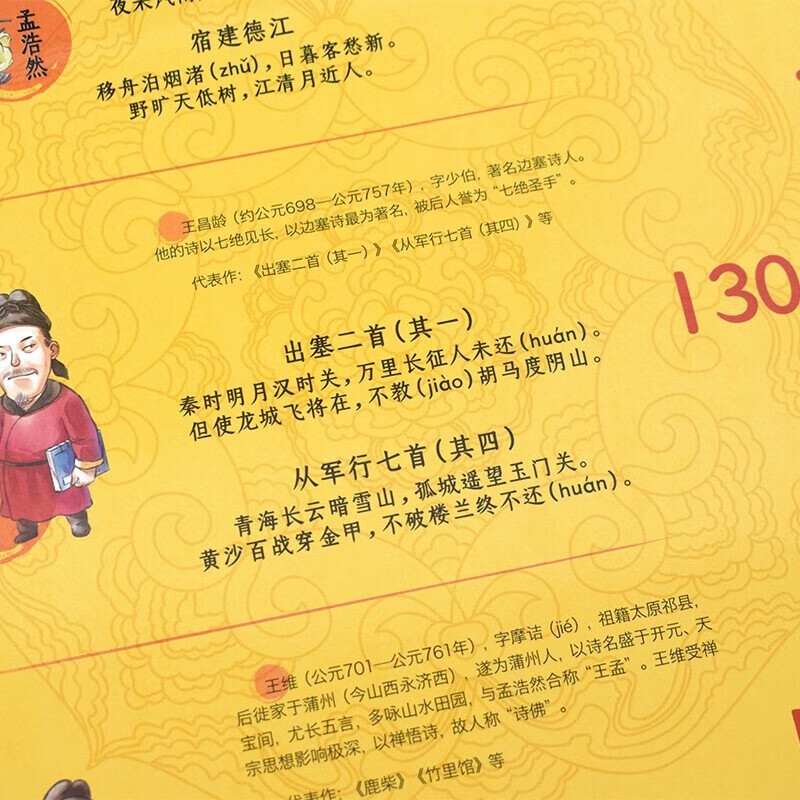 给孩子的唐诗思维导图身高贴 给孩子的中国历史思维导图身高贴中国历史大事记年表语文经典漫画唐诗 小学生古诗词鉴赏 一分钟串读小学课本古诗...