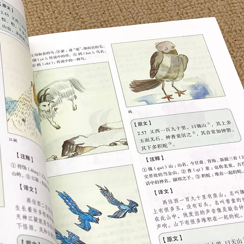 山海经（经典彩绘珍藏版 全注全译全解）【上古三大奇书之一】全本十八卷，无删减【彩绘全译全注】古典文学地理学生活书 发书评赢免单详情图