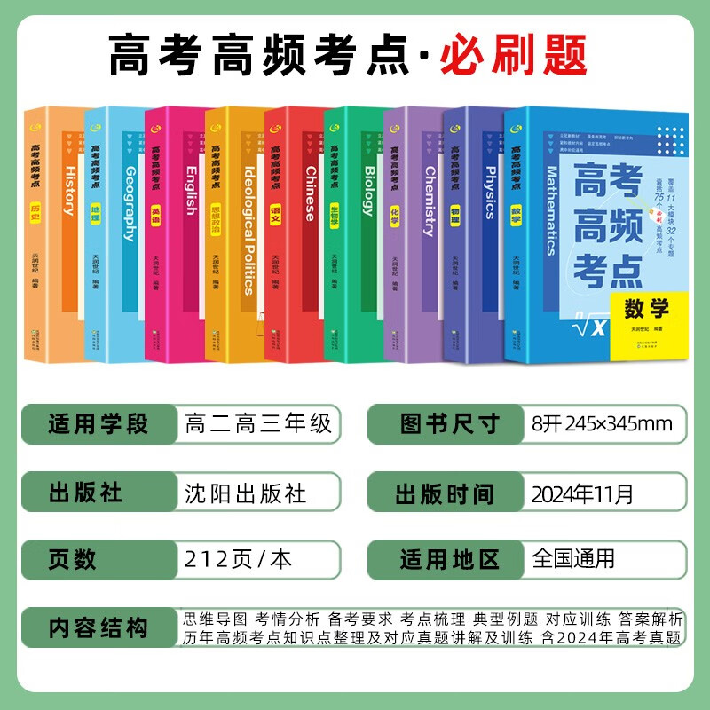 高考高频考点 思想政治高中通用必刷题高考真题思维导图答案解析高三高中总复习资料教辅分类专项训练试题专题众阅详情图