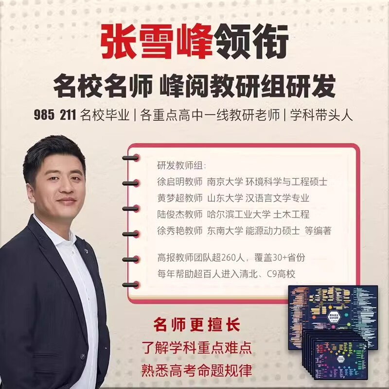 】高中知识思维导图 张雪峰 涵盖高中语数英物化生政史 每科一图 建立知识体系 抓住大幅面 复习资料高考真题汇编试卷分析答案精讲 【现货 】 生...详情图