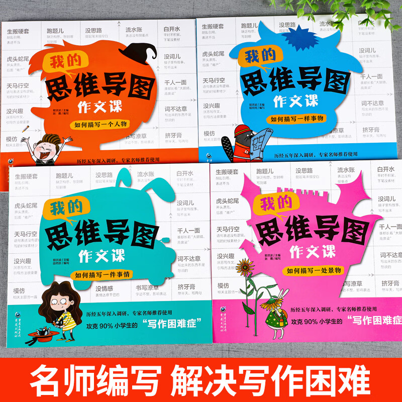 怎样写作文我的思维导图作文课五感法写作文三到六年级四五年级作文书通用语文作文入门3456作文范文写作技巧方法小学生作文书大全 思维导图素材...详情图