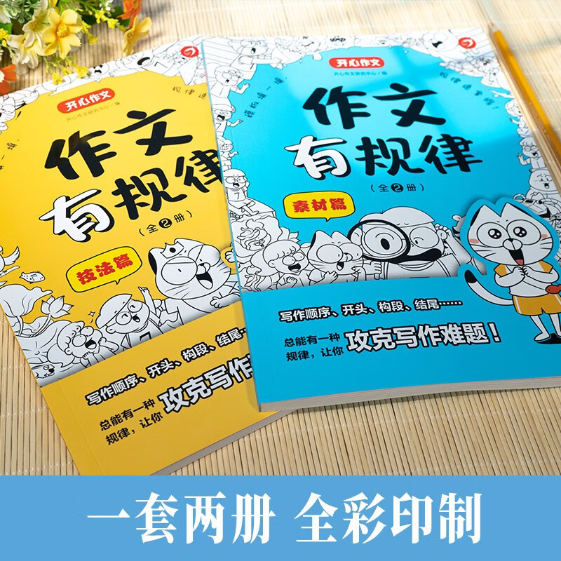作文有规律(技法+素材篇)全2册 小学生优秀满分作文大全思维导图写作模板技巧一二三四五六年级金句范文详情图