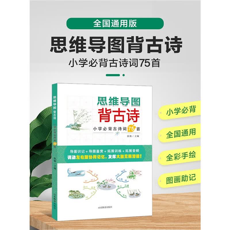 思维导图背古诗(小学必背古诗词75首)详情图