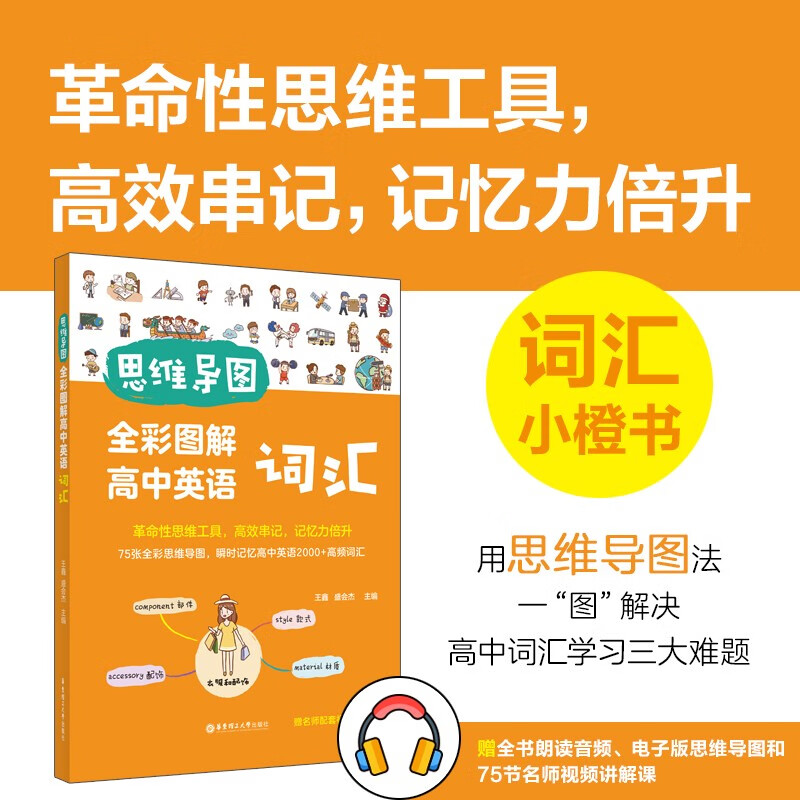 思维导图. 全彩图解高中英语词汇（赠名师配套视频讲解课）详情图