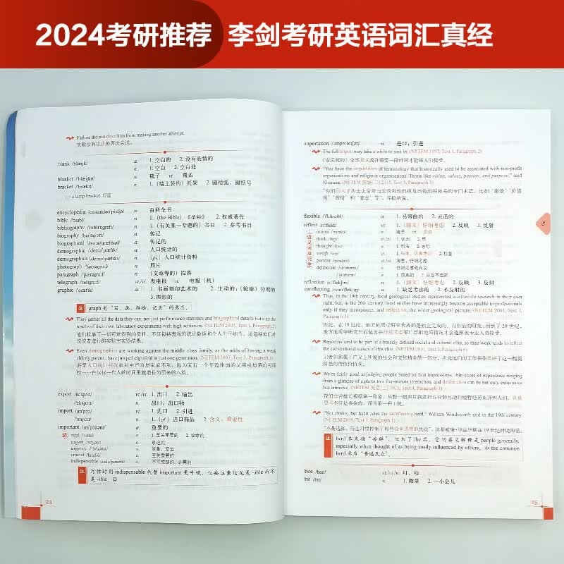 李剑考研英语词汇真经（苹果英语考研红皮书）详情图