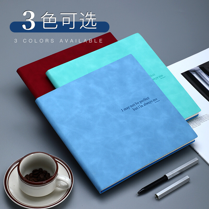 嘉然恒 正方形空白记事本大学生考研本思维导图笔记本草稿本手账本灵光记录手稿本可定制-湖蓝色详情图