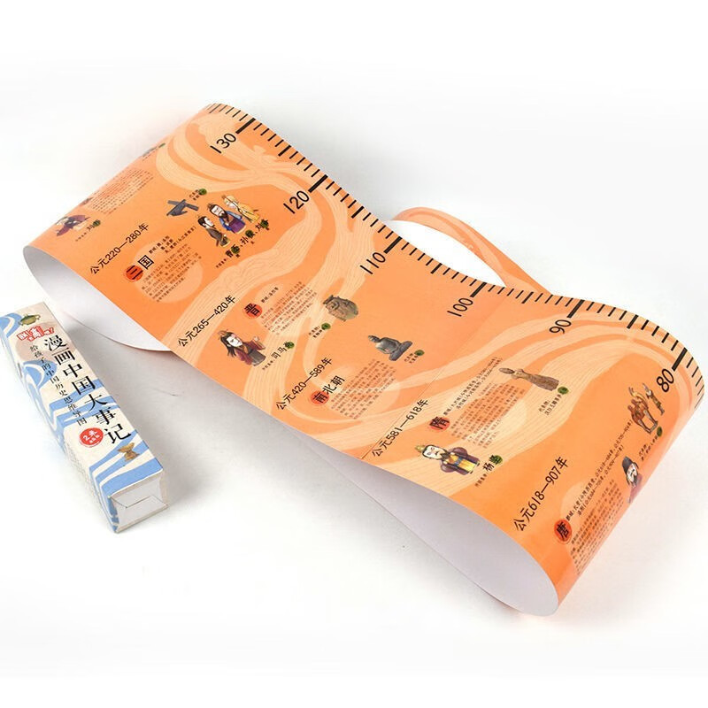 中国历史大事记年表正版图书 给孩子的中国历史思维导图身高贴 一分钟了解中国历史画卷漫画版 中国历史墙 趣说简读资治通鉴中国史漫画书2米超长初中历史画卷朝代顺序挂图