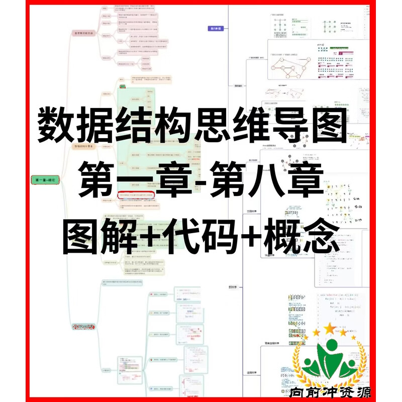 数据结构与算法分析思维导图框架王道数据结构习题图解电子版详情图