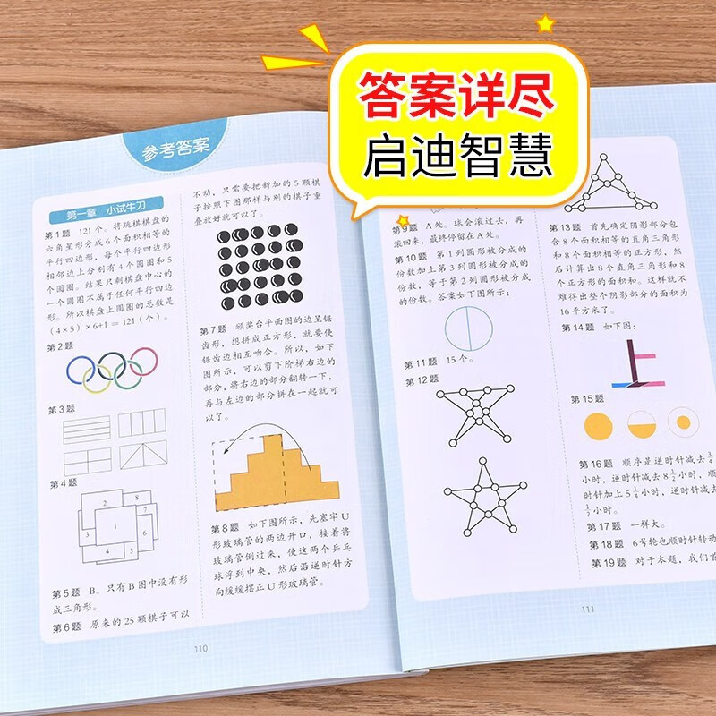 全脑开发思维训练书（5册）一分钟破案+逻辑推理游戏+脑筋急转弯+火柴棍游戏+数学烧脑游戏 儿童逻辑逆向思维推理漫画书 儿童左右脑逻辑思维 智力开发专注力训练书籍详情图
