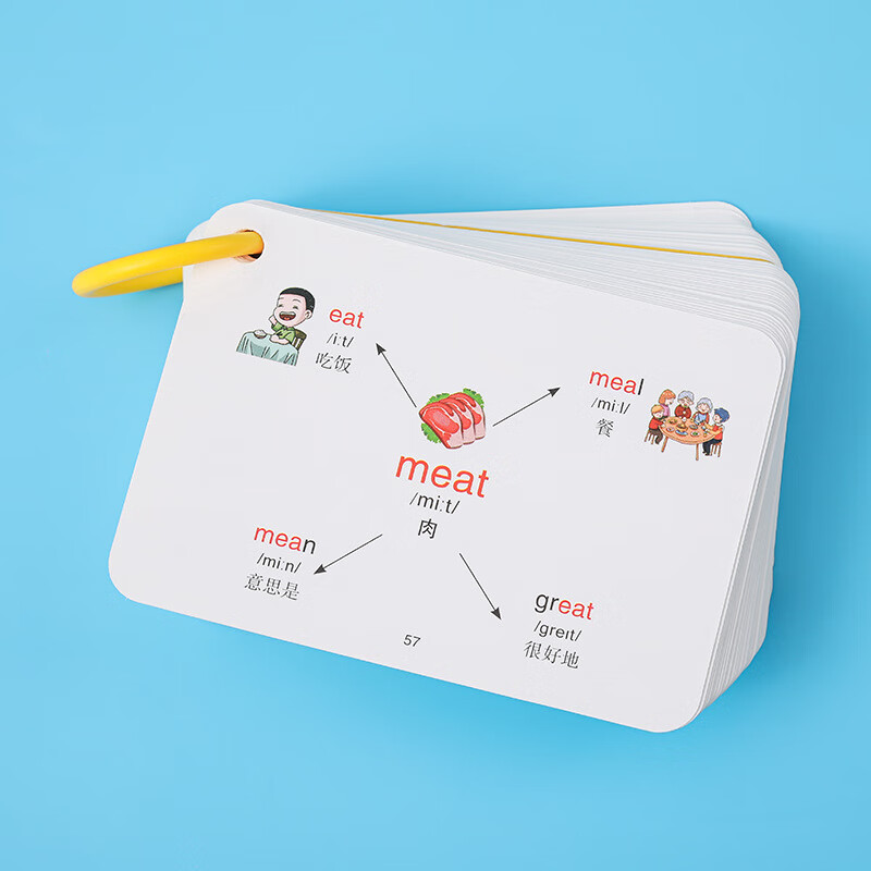丹区 小学常考英语词汇思维导图 英语单词带音频跟读快速记忆学习卡片 小学英语单词速记卡
