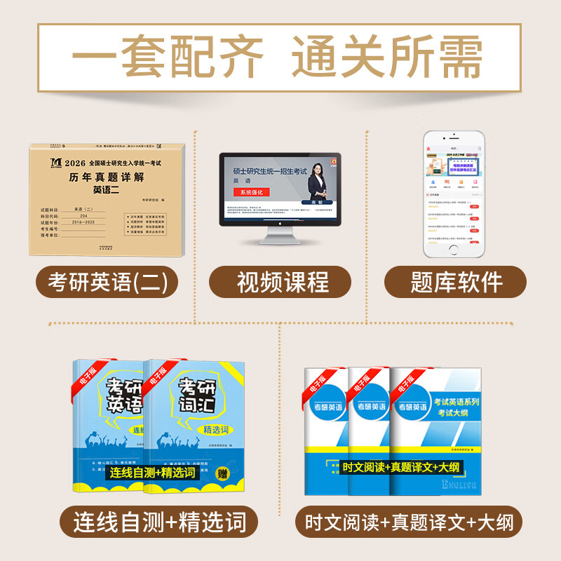 2026考研历年真题试卷 考研 考研真题试卷 2026考研教材配套真题 考研英语一二数学一二三政治法硕专用试题 历年考研真题 【考研英语二】历年真题10...详情图