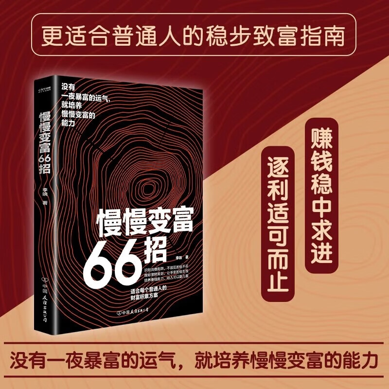 【正版现货】慢慢变富66招 识别消费陷阱做好理财规划培养赚钱能力 钱不入急门赚钱守财 更要坚持长期主义 66个可以参考的变富经验 3册【慢慢变富66招+财富自由+用钱赚钱】详情图