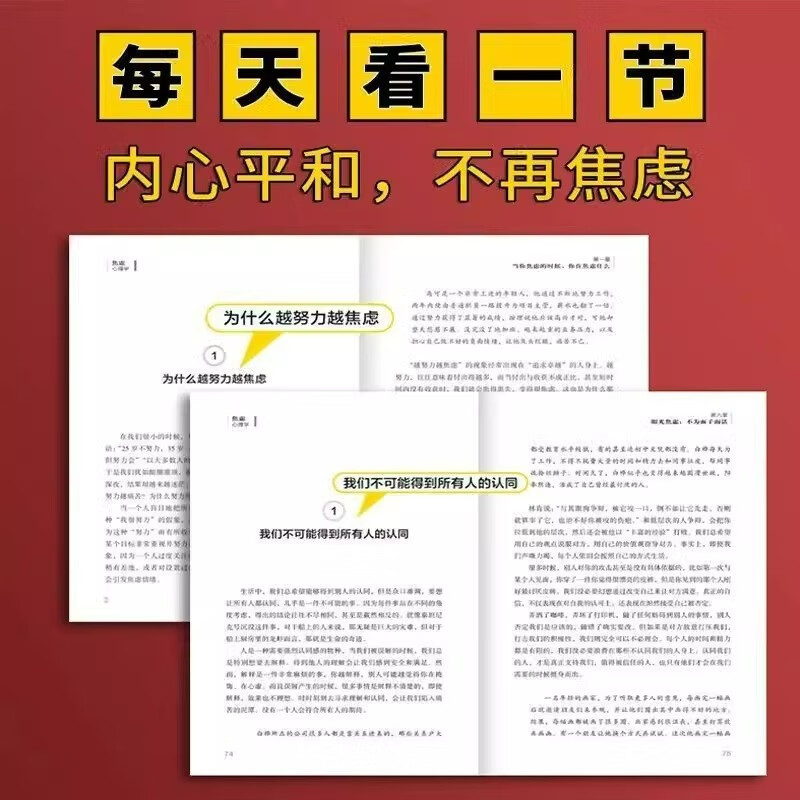 【全2册】焦虑心理学+反内耗心法 摆脱焦虑允许一切发生心理疏导情绪心理学自愈解压书籍详情图