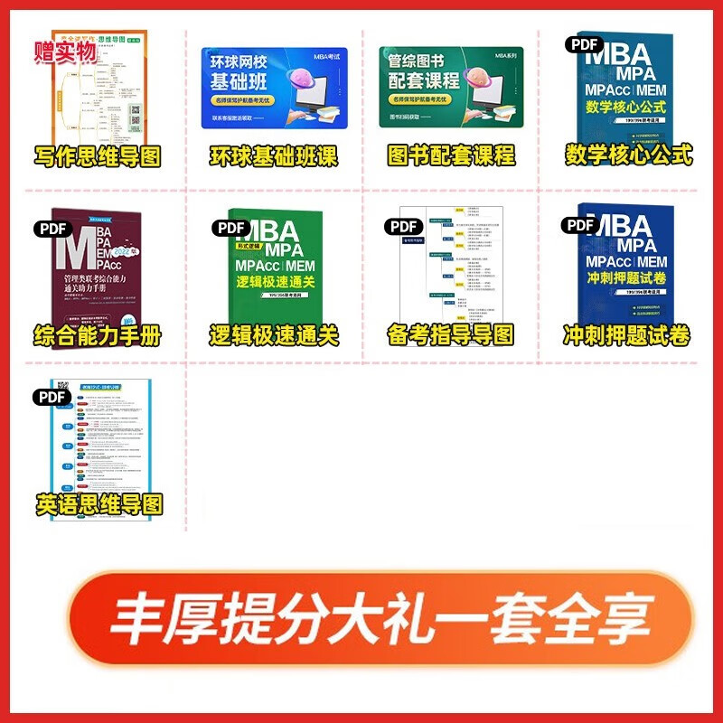 mba联考教材2026 199管理类联考综合能力 陈剑数学高分指南+赵鑫全写作精点+逻辑精点全套5本考研mpa mem考研英语二管综历年真题2025可搭1000题讲真题详情图