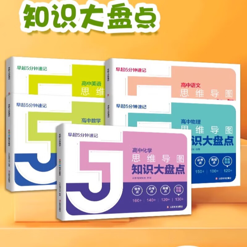 【2025旗舰店官方正版】高中知识大盘点思维导图 张老师雪峰名师推荐学之舟早起5分钟速记高中高考基础知识复习难点通用必背知识点汇总 高一高二...