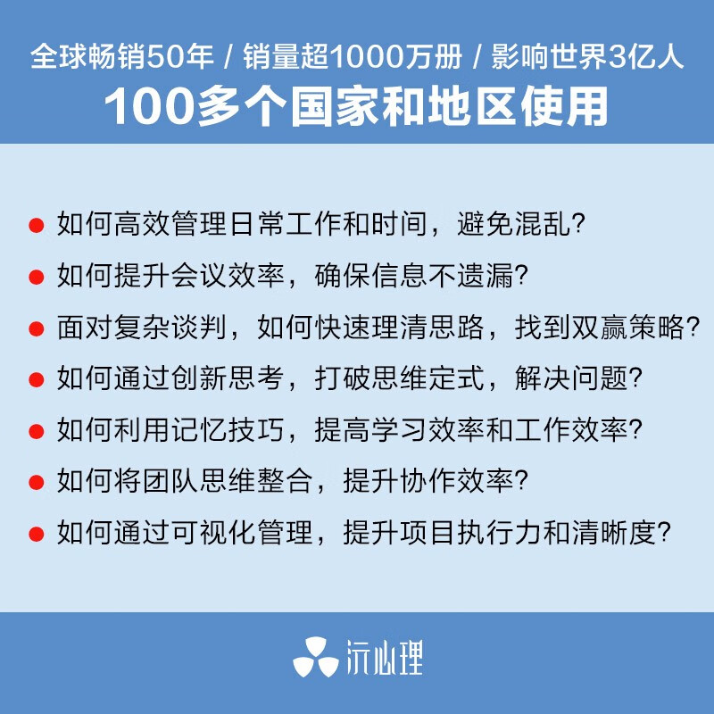 思维导图商务版 东尼·博赞 逻辑 职场 时间管理 组织能力 训练 记忆力 学习方法 工作方法 谈判详情图