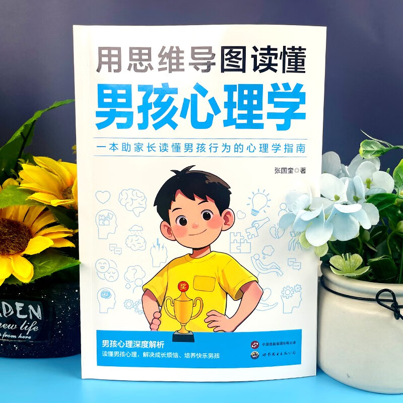用思维导图读懂男孩心理学 男孩心里深度解析 读懂男孩心理解决成长烦恼培养快乐男孩 家庭亲子教育指导正版心理健康教育指南书