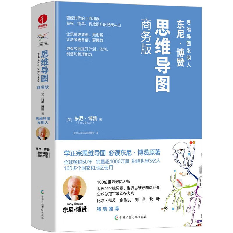 思维导图商务版 东尼·博赞 逻辑 职场 时间管理 组织能力 训练 记忆力 学习方法 工作方法 谈判详情图