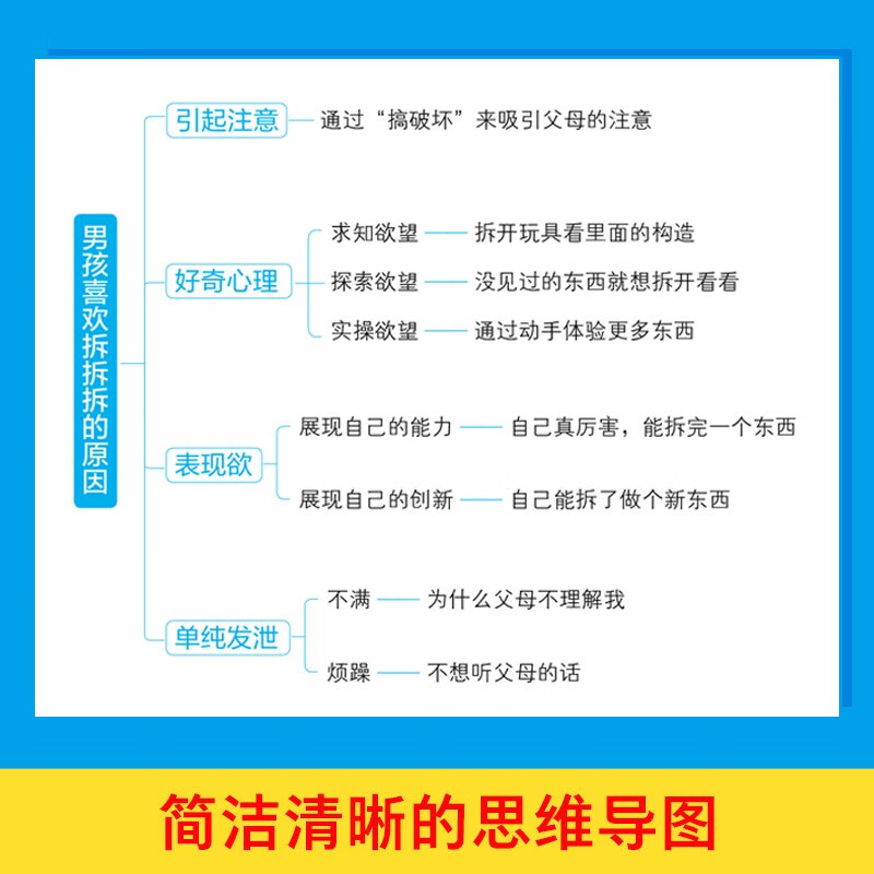用思维导图读懂男孩心理学 男孩心里深度解析 读懂男孩心理解决成长烦恼培养快乐男孩 家庭亲子教育指导正版心理健康教育指南书