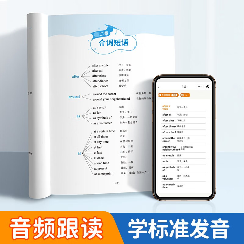 【易蓓】（套装2本）专项100初中英语短语突破 词组短语固定搭配思维导图速记七八九年级真题训练默写详情图
