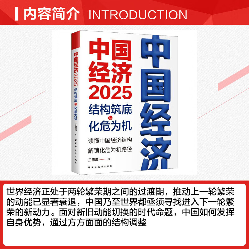 中国经济 2025 结构筑底与化危为机 王德培 著 经济理论经管励志 新华书店正版图书籍 上海远东出版社 中国经济.2025结构筑底与化危为