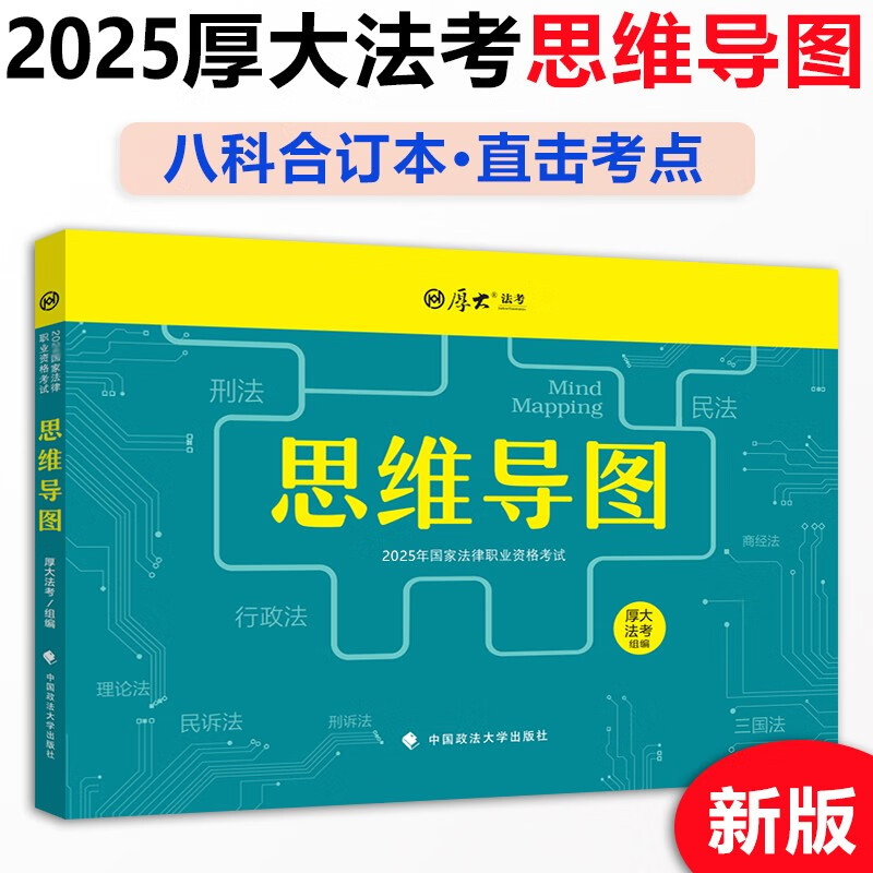 厚大法考2025思维导图 法考备考知识点体系思路梳理 部门法知识点简化梳理思维导图详情图