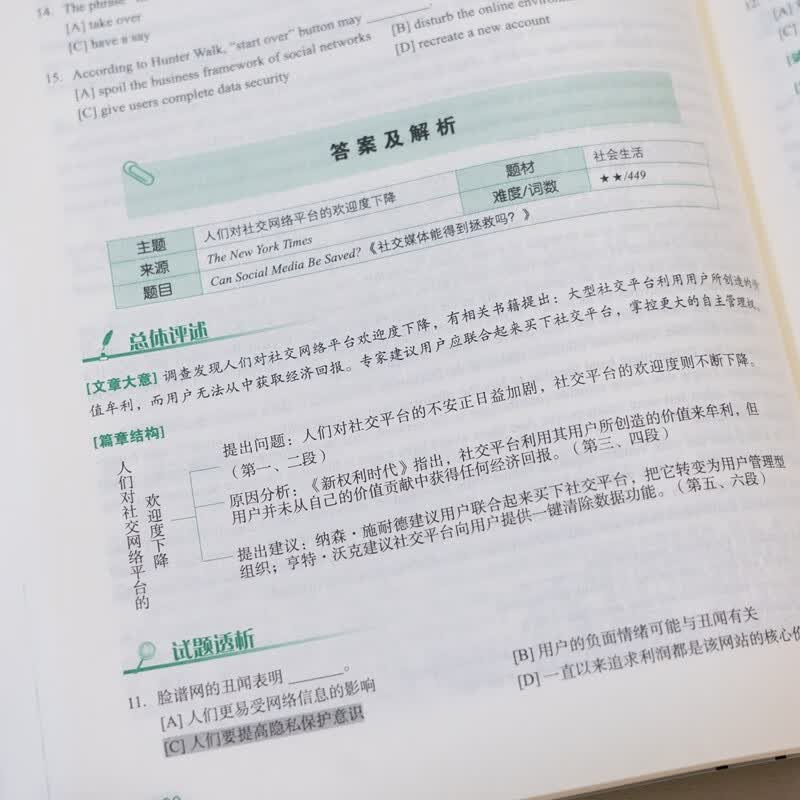 新东方  2026  考研英语题源报刊阅读:基础篇 英语一二适用可搭英语黄皮书恋练有词详情图