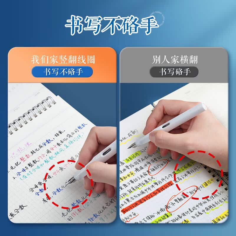 晨光(M&G)A4/80页学生考研打卡计划网格本康奈尔笔记本子思维导图笔记本V-XA4812 1本装详情图