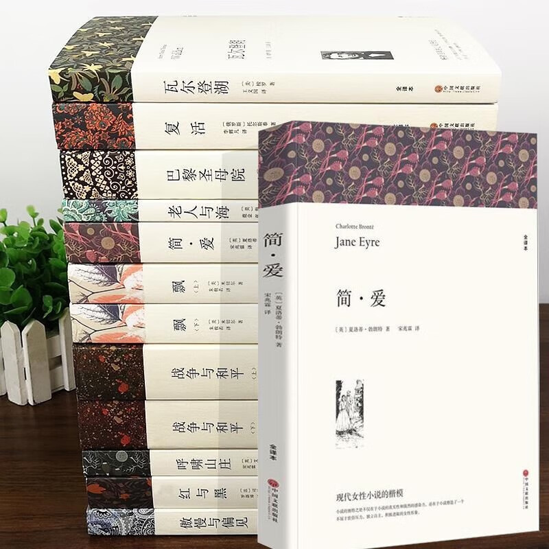 现当代文学书单读物小说畅销书排行榜 青少年版初高中生必读课外阅读书籍 学校语文推荐阅读书目飘复活巴黎圣母院