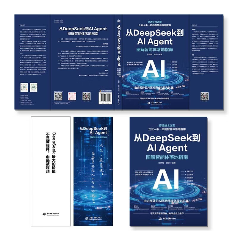 从Deepseek到AI Agent 图解智能体落地指南 行业前景 实战案例 避坑指南 可视化图表 由内而外的AI落地商业化能力拓展详情图