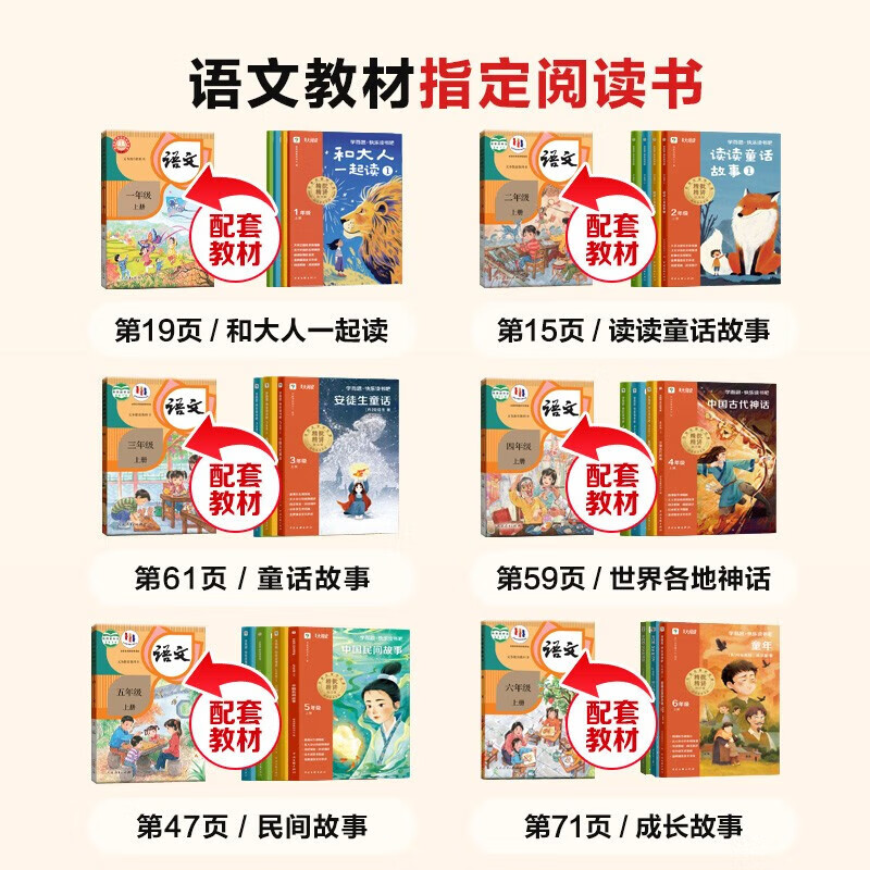 樊登推荐书籍2025新版学而思快乐读书吧一二三四五六年级上册下册同步新教材 真人伴读 精讲精批大字注音大师美绘护眼特级教师校内名师批注 读书吧一年级上册 和大人一起读+阅读手册详情图