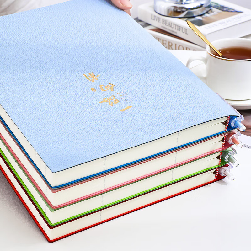 朗捷康奈尔笔记本本子加厚288页加大b5软皮面本5R高效记忆思维导图本子大学生复习考研学习记事本详情图